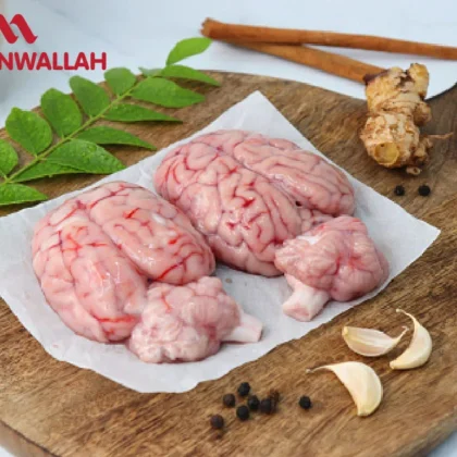 Mutton Brain (2 pcs) - Fresh, Tender Goat Meat (Bheja)